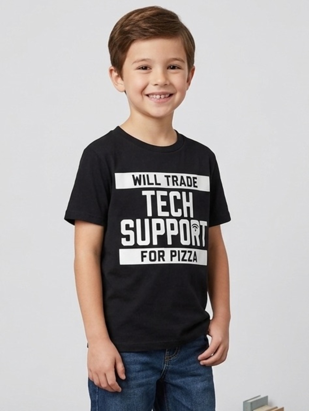 The Children's Place "Tech Support for Pizza" Graphic Tee